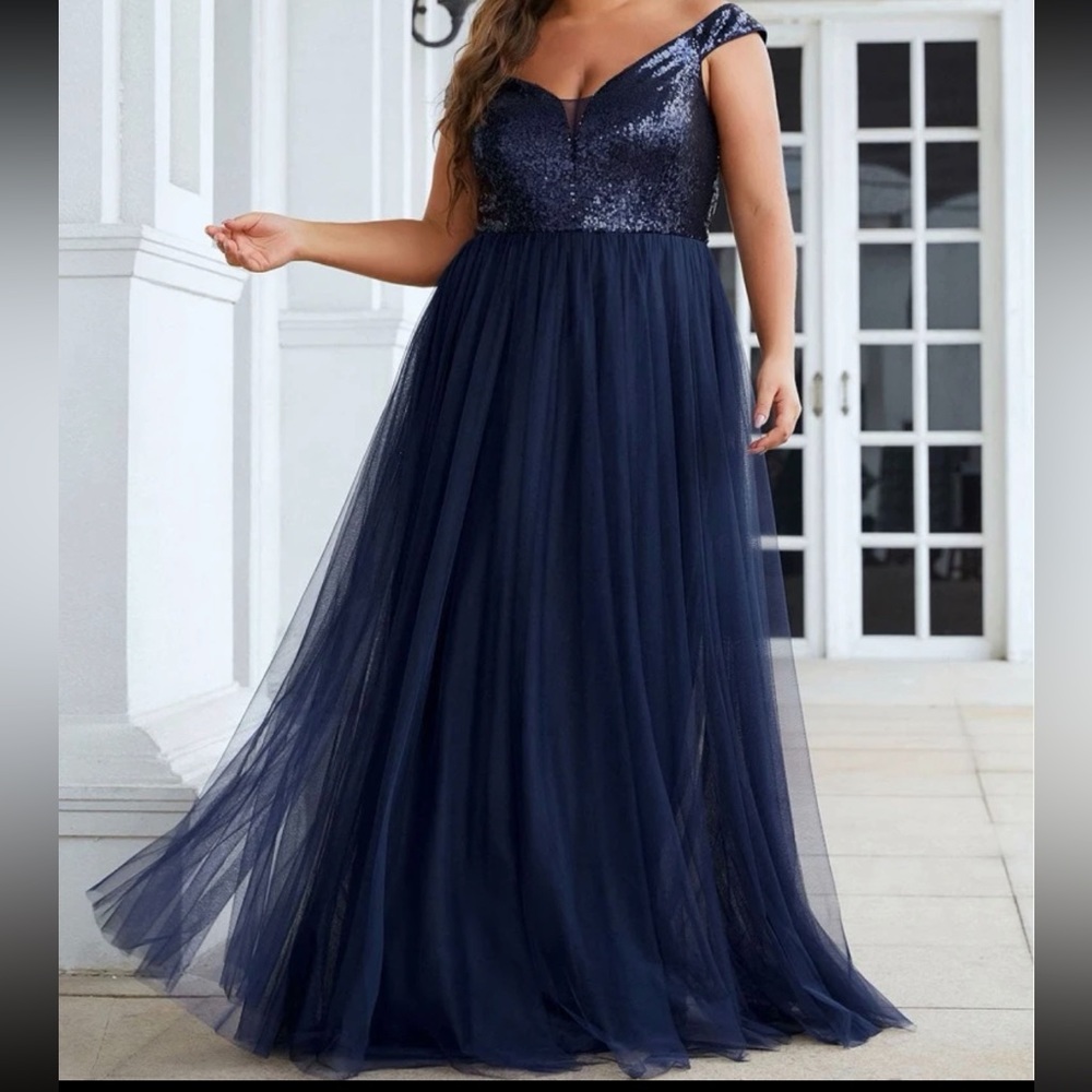 SHEIN Navy Dress